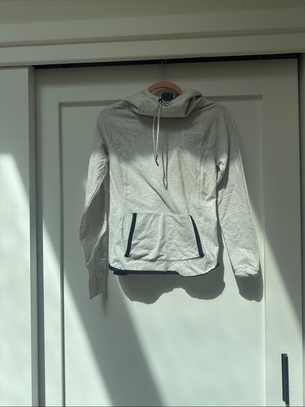 Light Gray Pullover Hoodie Sweatshirt